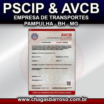 PSCIP & AVCB EMPRESA DE TRANSPORTES PAMPULHA - BH - MG